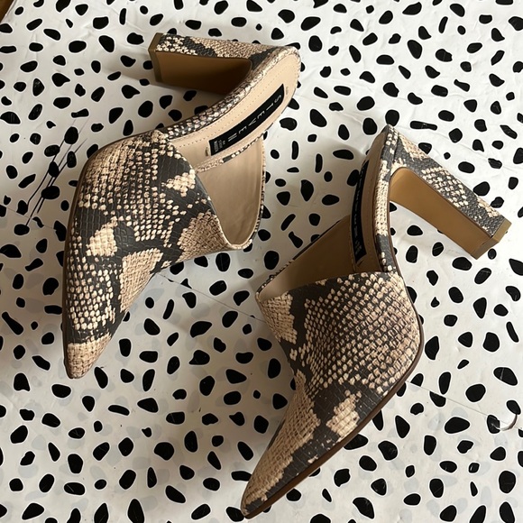 Steven By Steve Madden Shoes - Final Price! Steven By Steve Madden Josette Snakeskin Print Mule Heels
